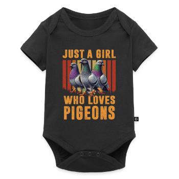 Pigeon Lovers Pigeons Bird Lovers - Baby Premium short-sleeve bodysuit - black - Front