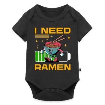 J’ai besoin de Ramen - Body à manches courtes Premium Bébé - noir - Devant