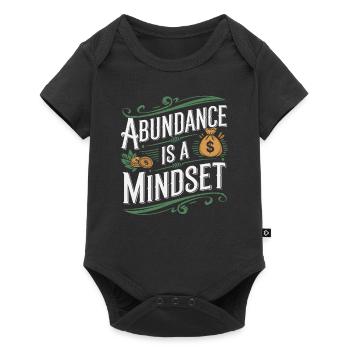 Abundance is a state of mind Quote - Baby Premium short-sleeve bodysuit - black - Front