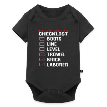 Maurer Checklist Boots Line Level Trowel - Baby Premium short-sleeve bodysuit - black - Front