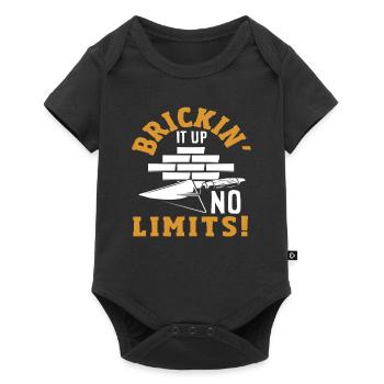 Maurer Mauern Ohne Grenzen - Baby Premium short-sleeve bodysuit - black - Front