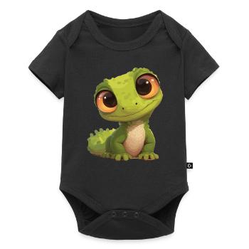 Lézards Lézard - Body à manches courtes Premium Bébé - noir - Devant