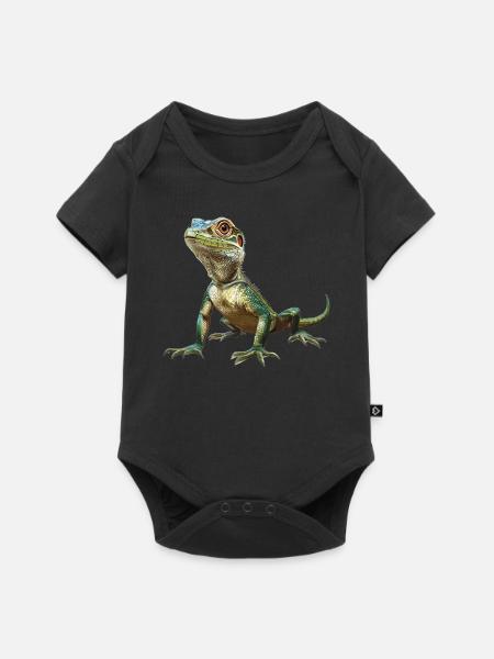 Eidechsen Eidechse - Baby Premium Kurzarmbody - Schwarz