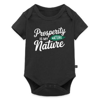manifesting prosperity quote nature - Baby Premium short-sleeve bodysuit - black - Front