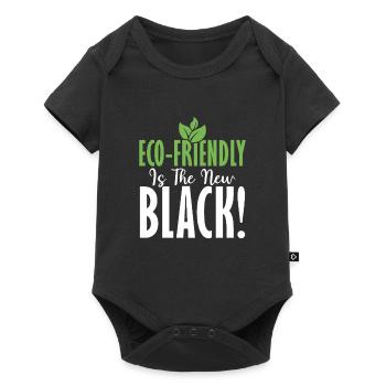 Eco-friendly Is The New Black! Planet Earth Day - Baby Premium short-sleeve bodysuit - black - Front