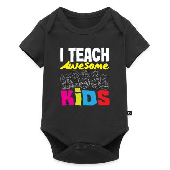 Enseignant à l’école primaire J’enseigne à des enfants géniaux - Body à manches courtes Premium Bébé - noir - Devant