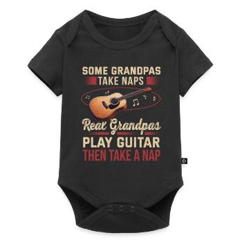 Guitarist Guitarist Musician Guitar Music - Baby Premium short-sleeve bodysuit - black - Front