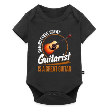 Guitariste Guitariste Musicien Guitare Musique - Body à manches courtes Premium Bébé - noir - Devant