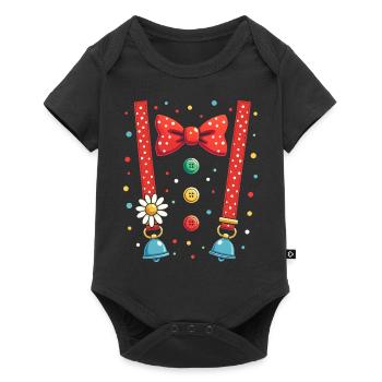 Costume de Clown - Carnaval Femmes Hommes - Body à manches courtes Premium Bébé - noir - Devant