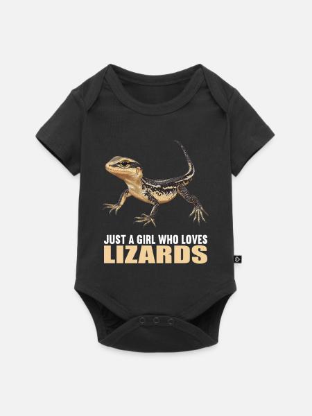Eidechsen Eidechse - Baby Premium Kurzarmbody - Schwarz