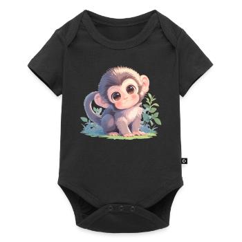 Macaque Macaque - Baby Premium short-sleeve bodysuit - black - Front