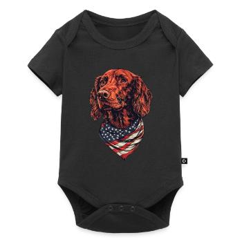 Irish Setter - Baby Premium Kurzarmbody - Schwarz - Vorne