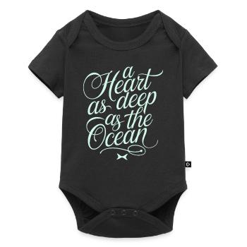 Pisces Zodiac Sign: A Heart As Deep As The - Baby Premium short-sleeve bodysuit - black - Front