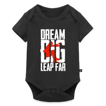 Long Jump Long Jump Dream Big Leap Far - Baby Premium short-sleeve bodysuit - black - Front