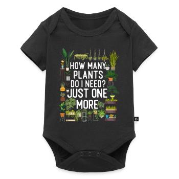Plant Lover Gardening How Many - Baby Premium Kurzarmbody - Schwarz - Vorne