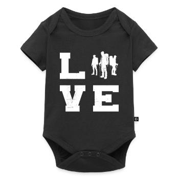 Hommes Escalade de bloc Escalade Femmes - Body à manches courtes Premium Bébé - noir - Devant