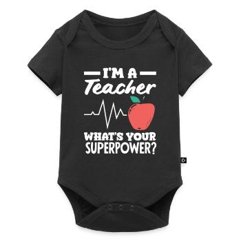 Enseignant de l’école primaire Je suis enseignant Quel est votre - Body à manches courtes Premium Bébé - noir - Devant