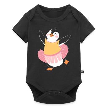 Dancing Penguin in Ballet Costume Joy - Baby Premium short-sleeve bodysuit - black - Front