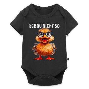 DUCK GLASSES DON'T LOOK LIKE THAT - Baby Premium short-sleeve bodysuit - black - Front