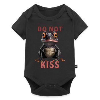 GRENOUILLE NE S’EMBRASSE PAS - Body à manches courtes Premium Bébé - noir - Devant