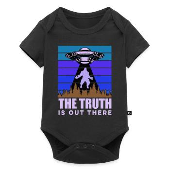 UFO Bigfoot Yeti Sasquatch - Baby Premium short-sleeve bodysuit - black - Front