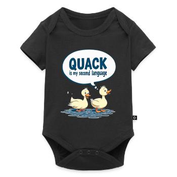 Animaux de la ferme, amateurs de canards, canards de basse-cour - Body à manches courtes Premium Bébé - noir - Devant