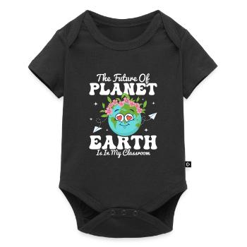 L’avenir de la planète Terre Enseignant du Jour de la Terre - Body à manches courtes Premium Bébé - noir - Devant