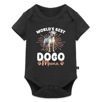 Chien Dogue Argentino La meilleure maman Dogue du monde - Body à manches courtes Premium Bébé - noir - Devant