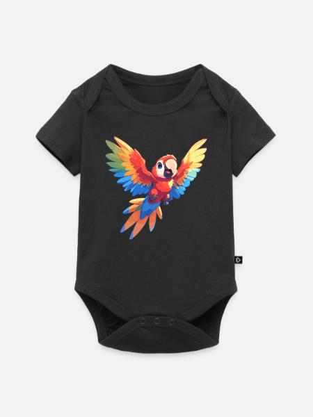 Aras Ara - Baby Premium Kurzarmbody - Schwarz