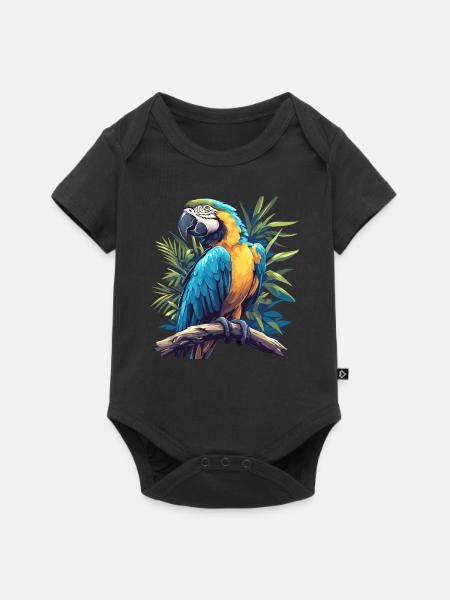 Aras Ara - Baby Premium Kurzarmbody - Schwarz