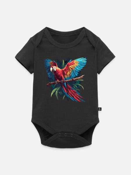 Aras Ara - Baby Premium Kurzarmbody - Schwarz