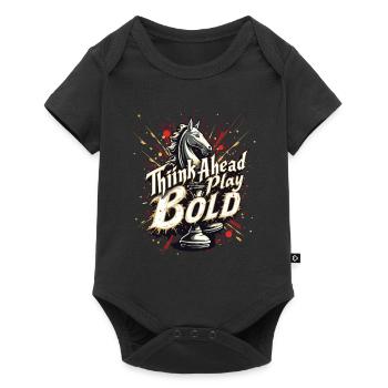 Échecs Tacticiens Stratégie Maîtres Tactique - Body à manches courtes Premium Bébé - noir - Devant