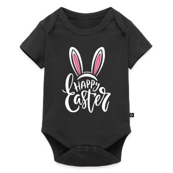 Happy Easter - Easter Bunny - Easter Egg - Gift - Baby Premium short-sleeve bodysuit - black - Front