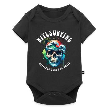 Kitesurf Kitesurfer Kiteboard - Body à manches courtes Premium Bébé - noir - Devant