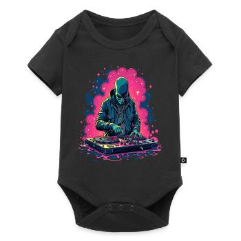 Alien Extraterrestrial DJ Music - Baby Premium short-sleeve bodysuit - black - Front