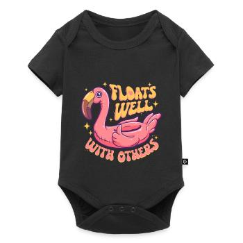 River Tubing Inner Tubing Bumper - Baby Premium short-sleeve bodysuit - black - Front