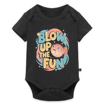 Puffer fish marine life enthusiast Quirky - Baby Premium short-sleeve bodysuit - black - Front