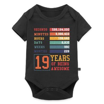 16 years old! Birthday Gift 16th Birthday - Baby Premium short-sleeve bodysuit - black - Front