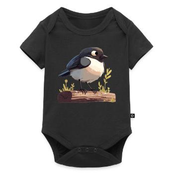 Magpies Magpie - Baby Premium short-sleeve bodysuit - black - Front