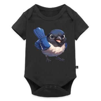 Magpies Magpie - Baby Premium short-sleeve bodysuit - black - Front