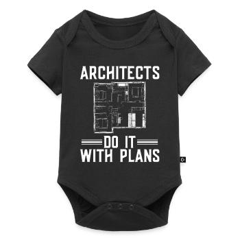 Architect Architecture Gift Architecture Student - Baby Premium short-sleeve bodysuit - black - Front