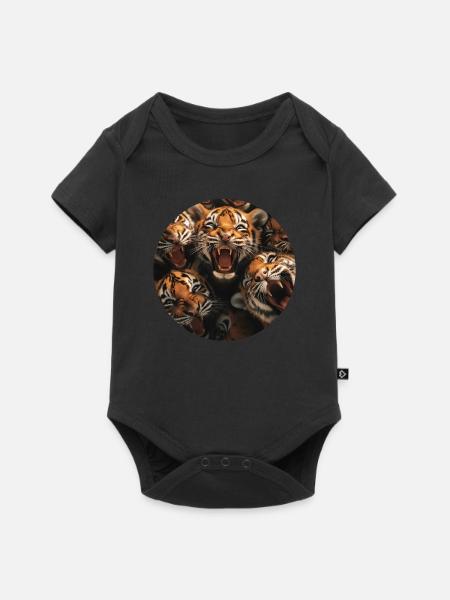 Tiger - Baby Premium Kurzarmbody - Schwarz