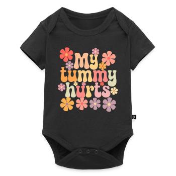 Douleur abdominale survivante des maux de ventre - Body à manches courtes Premium Bébé - noir - Devant