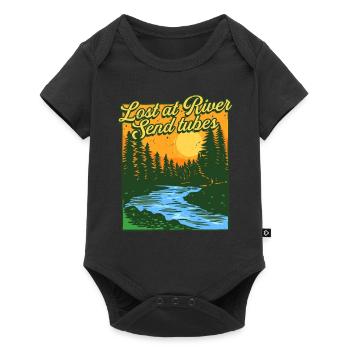 River Tubing Inner Tubing Bumper Send Tubes - Baby Premium short-sleeve bodysuit - black - Front