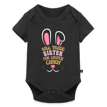Will Trade Sister For Easter Candy - Baby Premium short-sleeve bodysuit - black - Front
