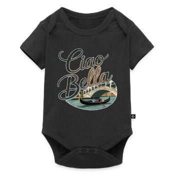 Ciao Bella - Baby Premium short-sleeve bodysuit - black - Front