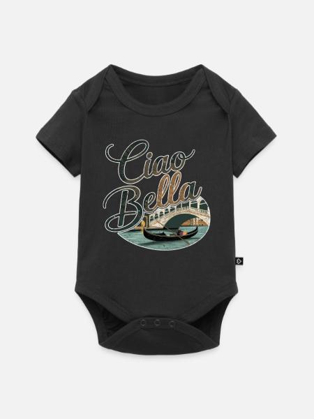 Ciao Bella - Baby Premium Kurzarmbody - Schwarz