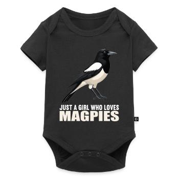 Magpies Magpie - Baby Premium short-sleeve bodysuit - black - Front