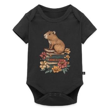 Wasserschwein - Baby Premium Kurzarmbody - Schwarz - Vorne