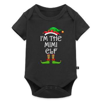 I’m The Mimi Elf Chemise Assortie Noël en famille - Body à manches courtes Premium Bébé - noir - Devant